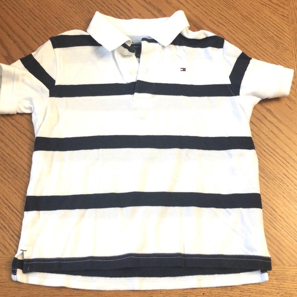 Tommy Hilfiger Polo size 4 blue and white